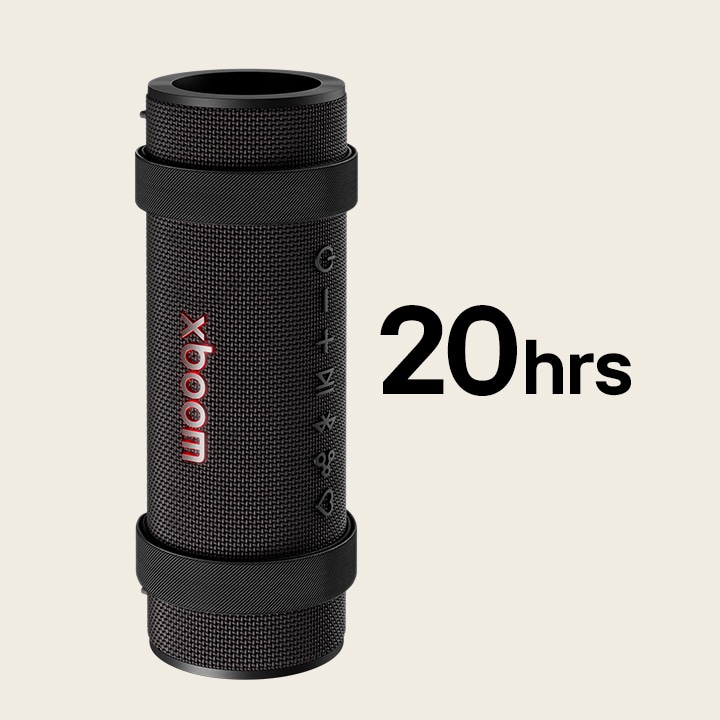 xboom Grab được đặt theo chiều dọc.