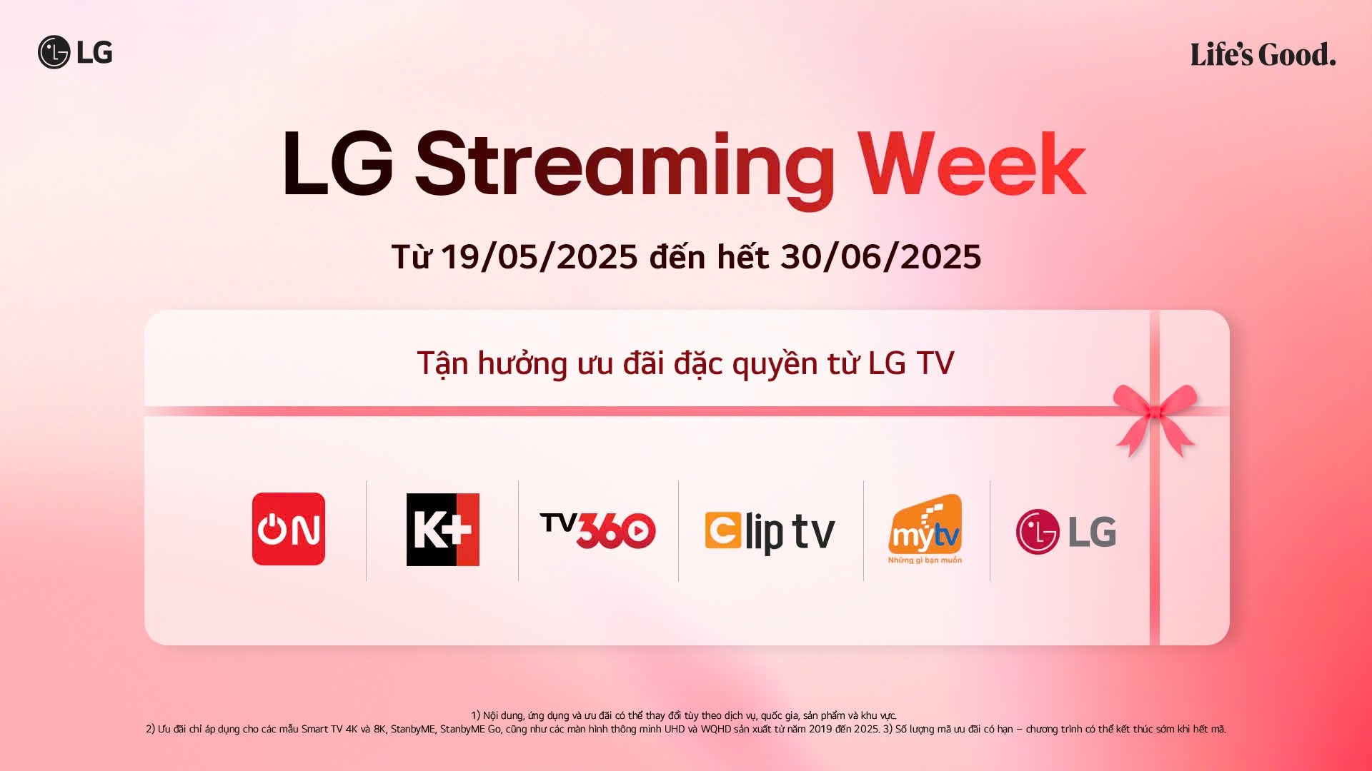Các đối tác tham gia chiến dịch LG Streaming Week tại Việt Nam