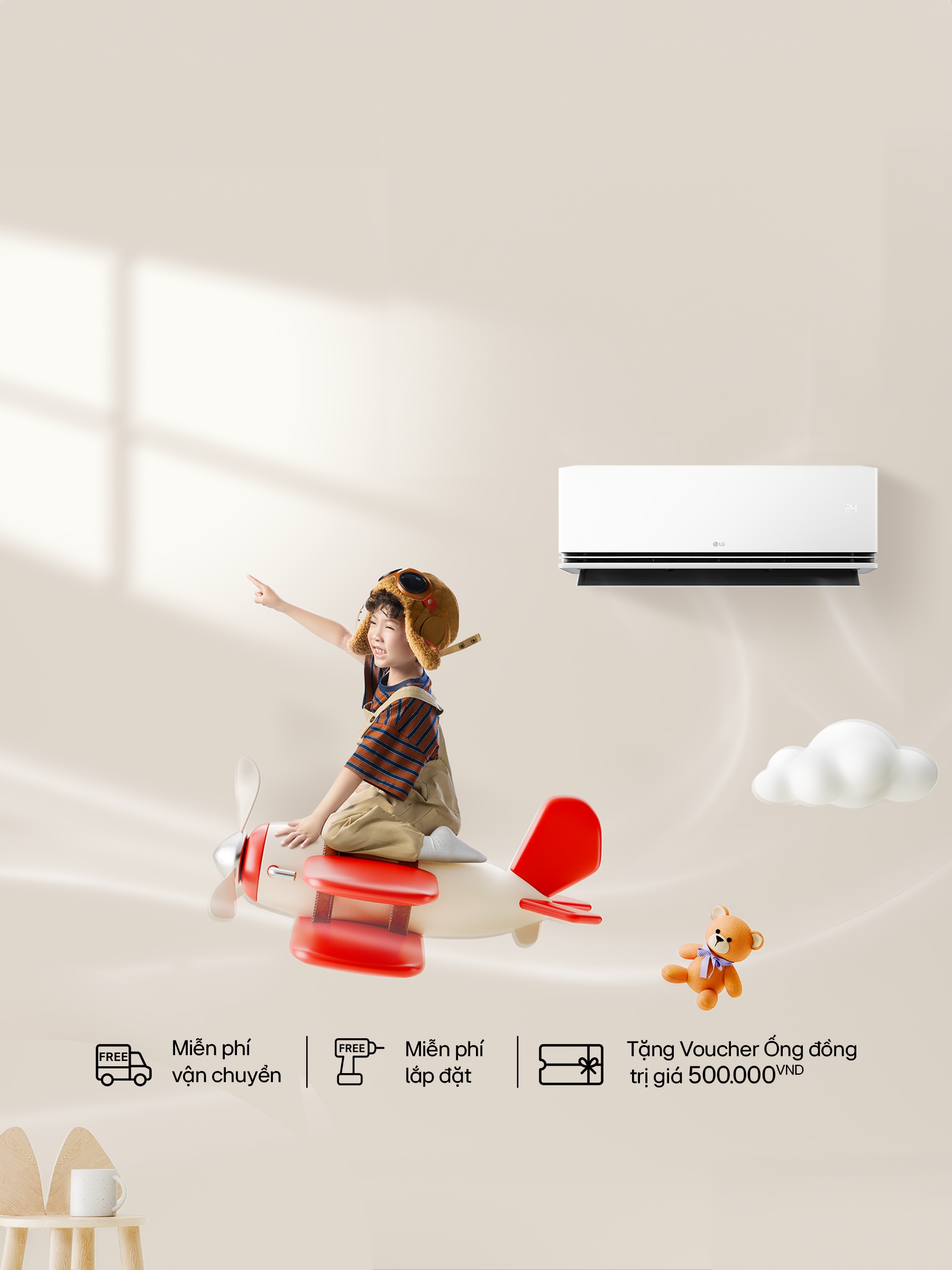 banner ưu đãi điều hòa LG mới