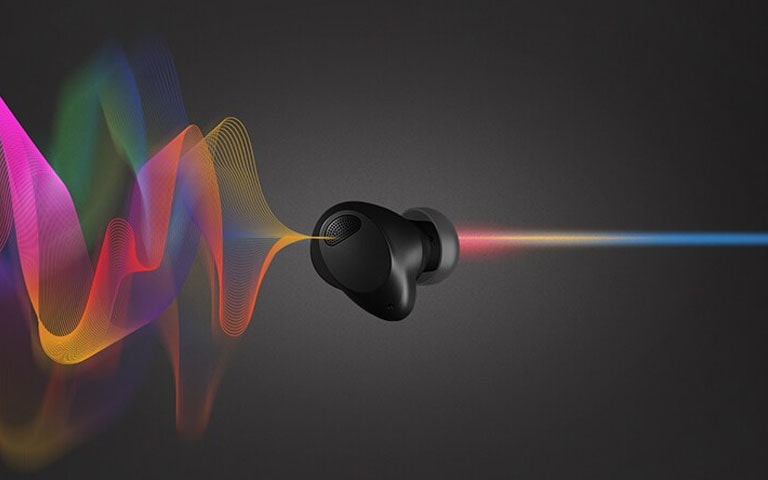 Hình ảnh này được mô phỏng để minh họa tính năng Adaptive Noise Cancelling của T90S.