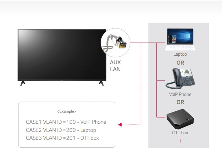 LAN out với VLAN (Virtual LAN) ID