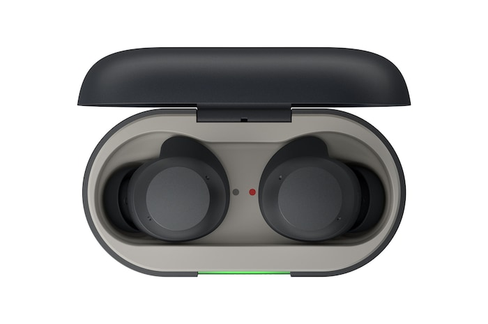 top view with earphone