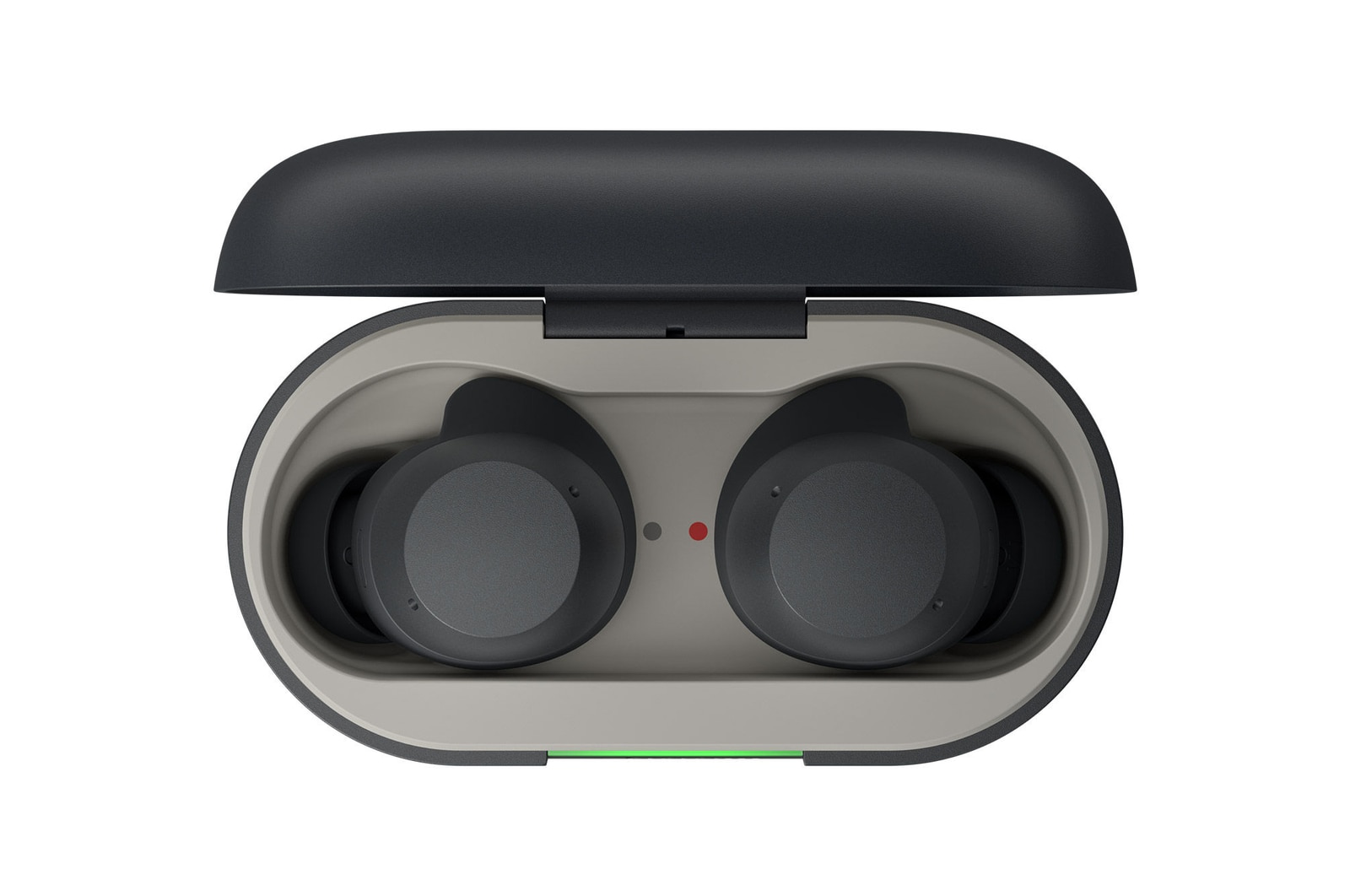 top view with earphone