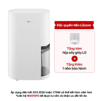 Hình ảnh mặt trước của Máy hút ẩm LG Dual Inverter Mojave 40L DD23GMWE1 DD23GMWE1