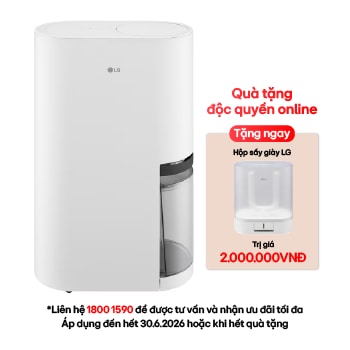 Hình ảnh mặt trước của Máy hút ẩm LG Dual Inverter Mojave 34L DD20GMWE1 DD20GMWE1