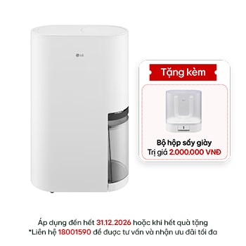 Hình ảnh mặt trước của Máy hút ẩm LG Dual Inverter Mojave 34L DD20GMWE1 DD20GMWE1