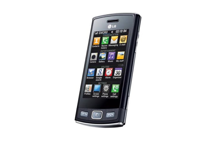 LG Máy chụp ảnh với ống kính zoom quang học, màn hình cảm ứng. , GM360i