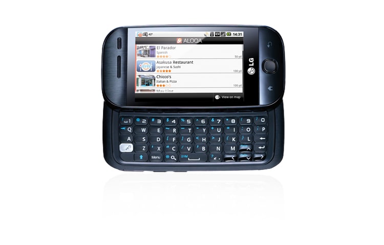 LG Điện thoại Android với bàn phím QWERTY và màn hình cảm ứng, GW620