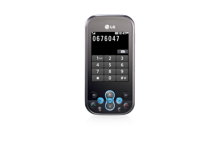 Hình ảnh mặt trước của Bàn phím qwerty trượt ngang, màn hình cảm ứng. KS360