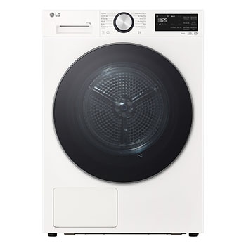 Hình ảnh mặt trước của Máy sấy LG AI DUAL Inverter Heat Pump™ 11kg màu trắng RX11VHP5W RX11VHP5W