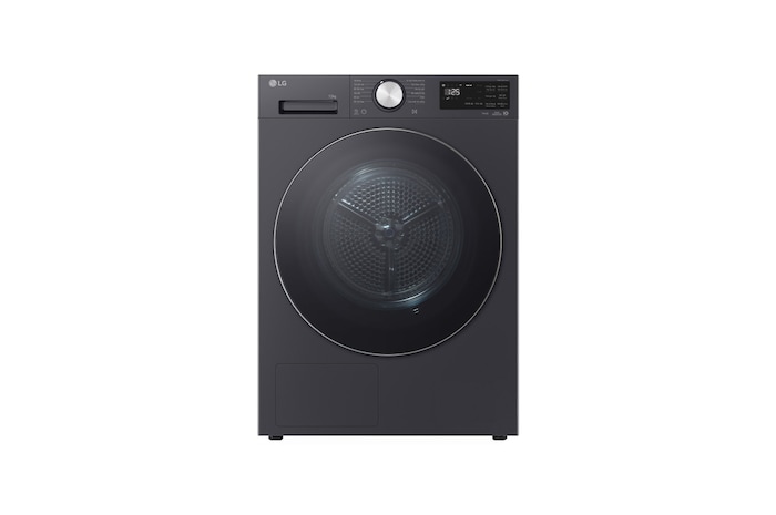 Máy sấy LG 12 kg màu Essence Graphite, góc chụp chính diện