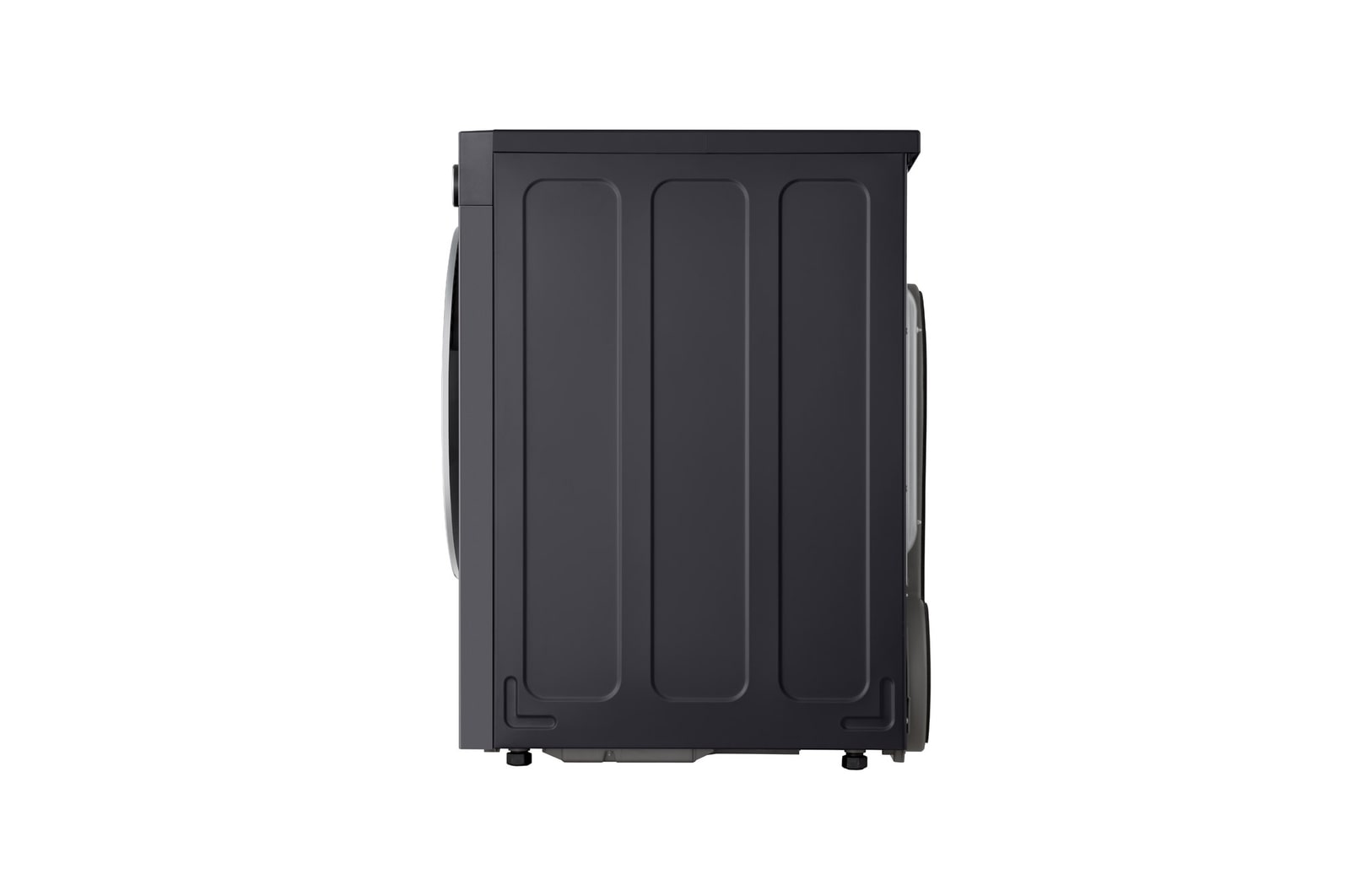 Máy sấy LG 12 kg màu Essence Graphite, góc chụp ngang từ bên hông