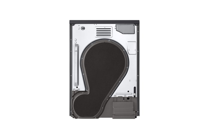 Máy sấy LG 12 kg màu Essence Graphite, góc chụp phía sau