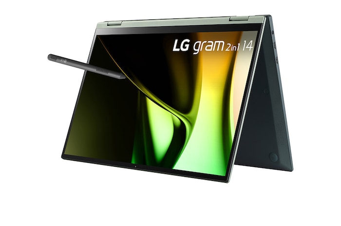 LG Laptop LG gram 2in1 14 inch, hệ điều hành Windows 11 Home, Bộ xử lý Intel® Core™ Ultra 5, RAM 16GB SSD 512GB, 14T90S-G.AH55A5