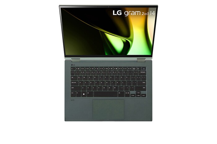 LG Laptop LG gram 2in1 14 inch, hệ điều hành Windows 11 Home, Bộ xử lý Intel® Core™ Ultra 5, RAM 16GB SSD 512GB, 14T90S-G.AH55A5