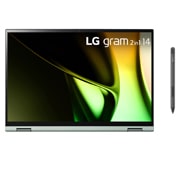 LG Laptop LG gram 2in1 14 inch, Bộ xử lý Intel® Core™ Ultra 5, hệ điều hành Windows Home Plus 11, RAM 16GB SSD 512GB, 14T90S-G.AH55A5