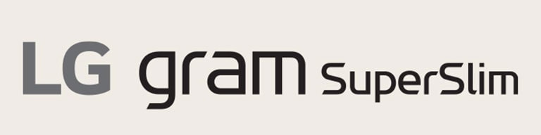 Logo LG gram SuperSlim.