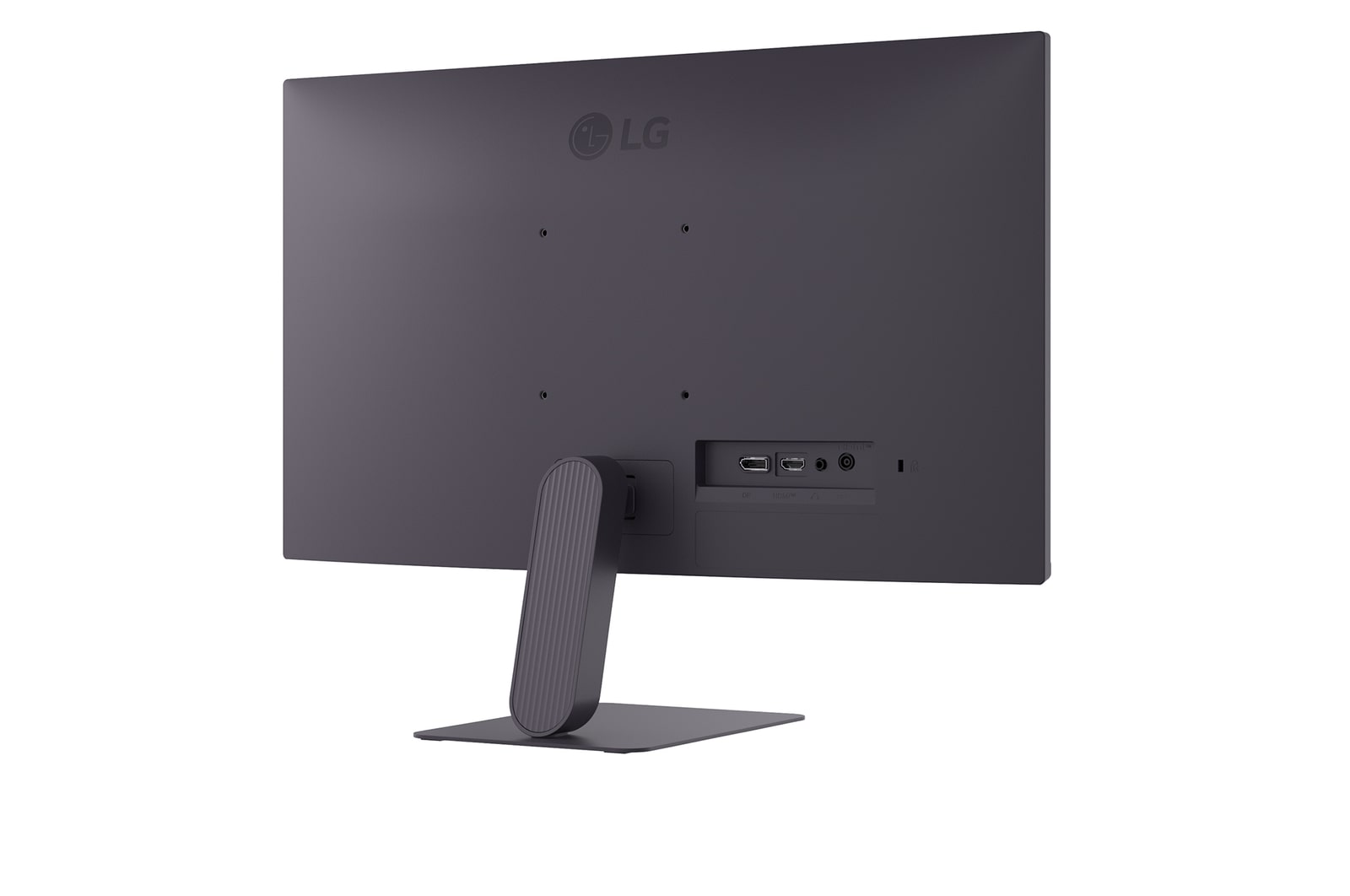 side view of a tilted monitor