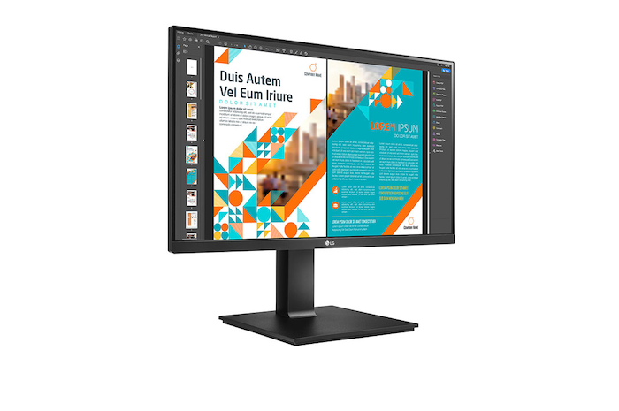 LG Màn hình máy tính LG QHD 23.8" IPS AMD FreeSync™ HDR10 sRGB 99% chân đế linh hoạt 24QP550-B, 24QP550-B