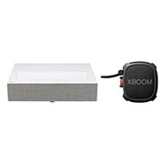 Hình ảnh mặt trước của Combo Máy chiếu LG CineBeam Laser 4K UHD & Loa di động XO2TBK HU715.XG2
