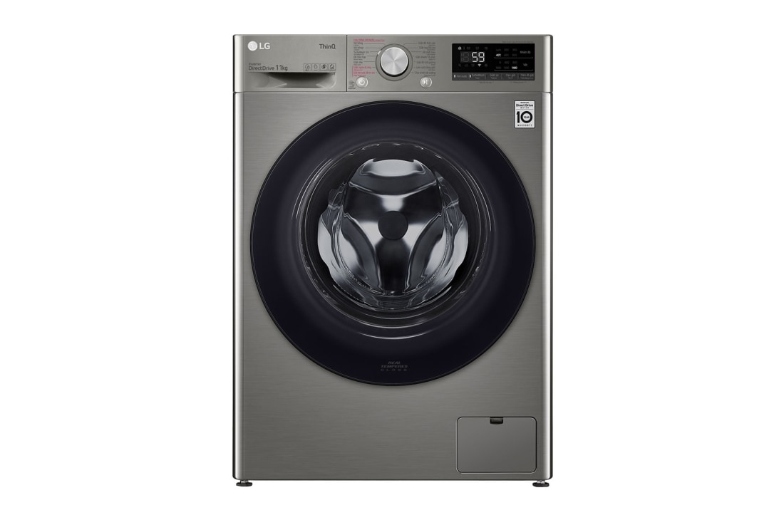 Máy giặt lồng ngang LG AI DD™ Inverter 10kg màu xám FV1410S4P