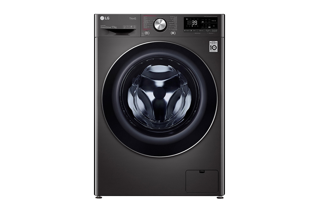 Máy giặt lồng ngang LG AI DD™ Inverter 11kg màu đen FV1411S3B
