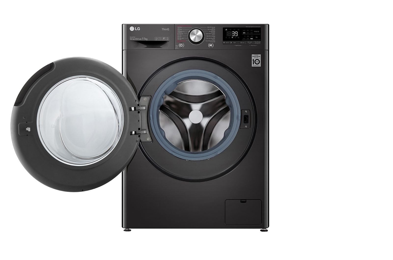 LG Máy giặt lồng ngang LG AI DD™ Inverter 11kg màu đen FV1411S3B, FV1411S3B