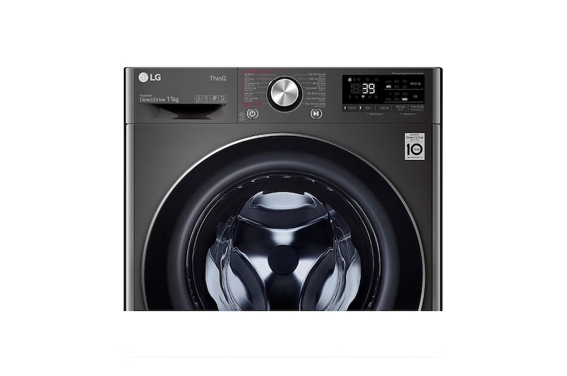 LG Máy giặt lồng ngang LG AI DD™ Inverter 11kg màu đen FV1411S3B, FV1411S3B