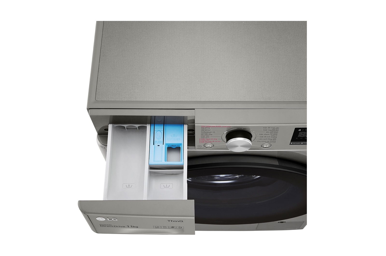 LG Máy giặt lồng ngang LG AI DD™ Inverter 11kg màu xám FV1411S4P, FV1411S4P