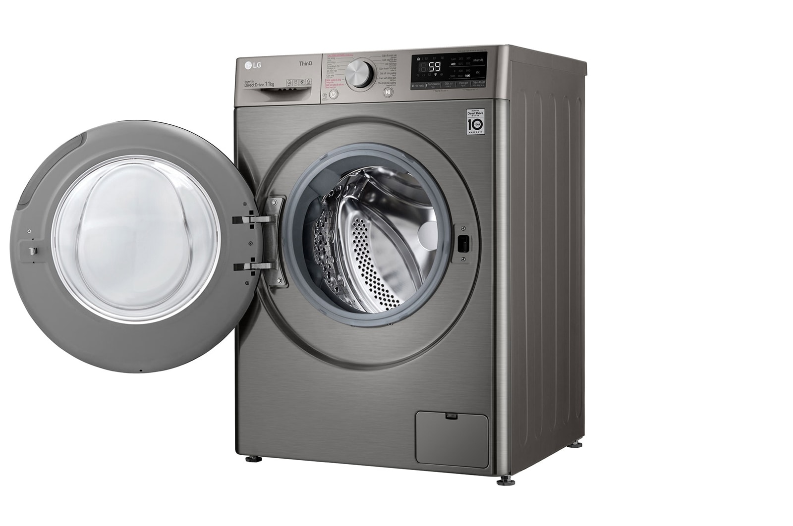 LG Máy giặt lồng ngang LG AI DD™ Inverter 11kg màu xám FV1411S4P, FV1411S4P