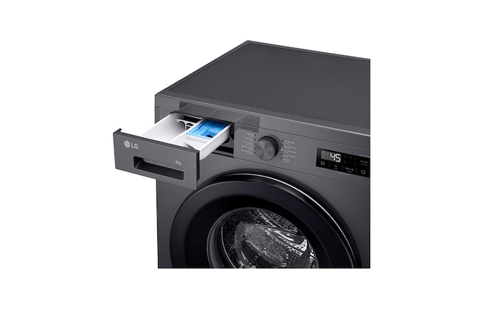 LG Máy giặt lồng ngang Inverter 9kg màu đen FB1209S5M, FB1209S5M