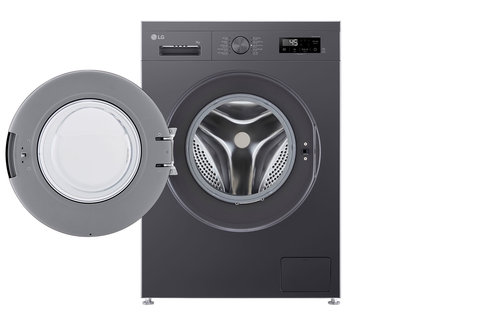 LG Máy giặt lồng ngang Inverter hơi nước  9kg màu đen FB1209S6M, FB1209S6M