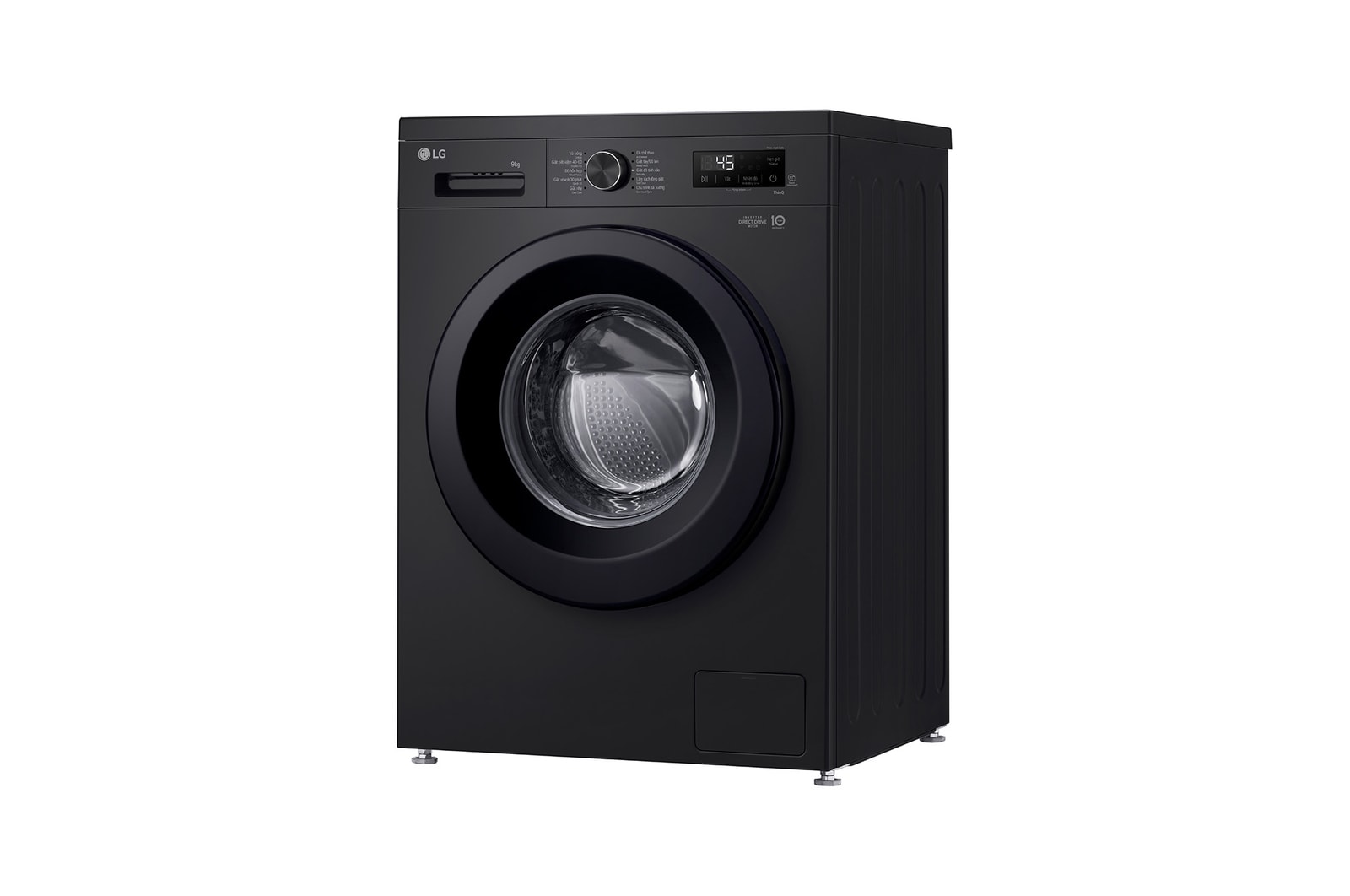 Máy giặt lồng ngang Inverter 9kg màu đen bóng FB1209S6O - góc nhìn bên phải