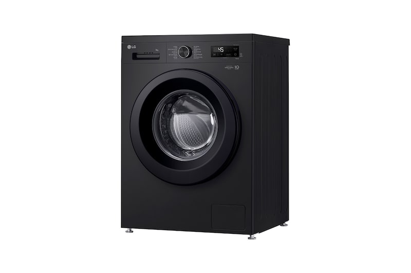 Máy giặt lồng ngang Inverter 9kg màu đen bóng FB1209S6O - góc nhìn bên phải