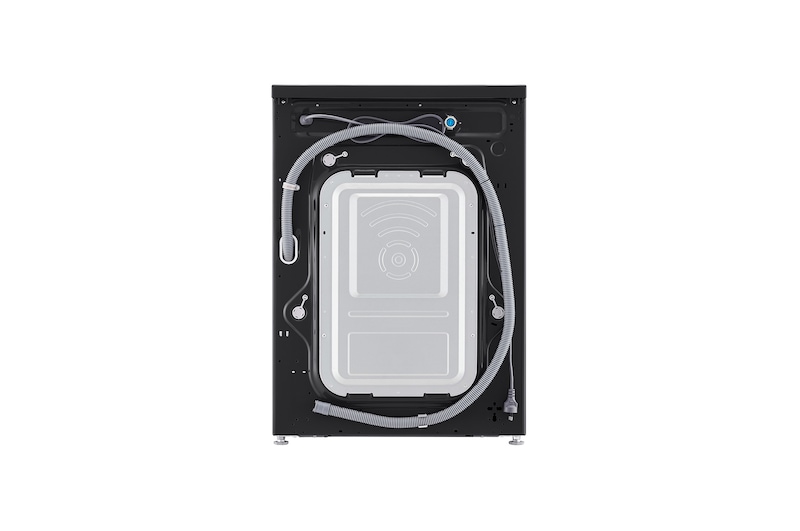 Mặt sau máy giặt lồng ngang Inverter 9kg màu đen bóng FB1209S6O