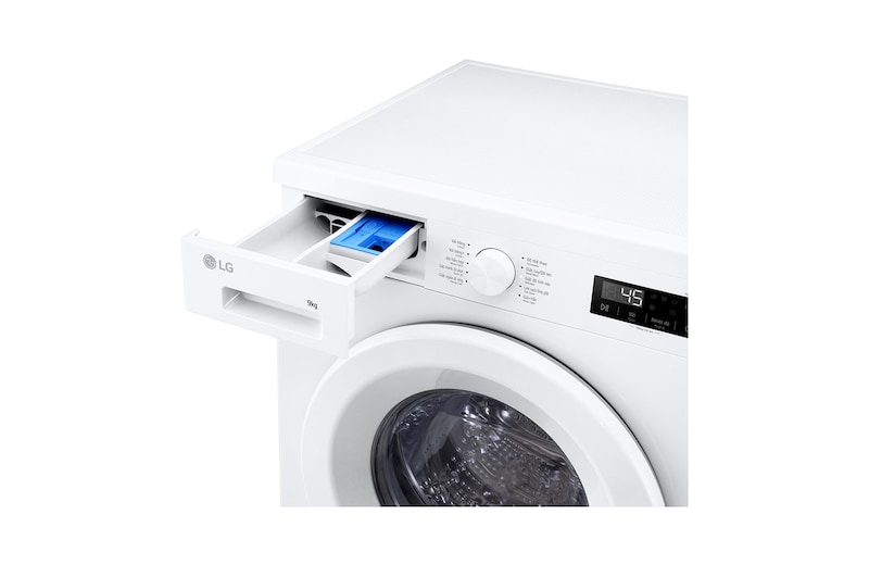 LG Máy giặt lồng ngang Inverter hơi nước  9kg màu trắng FB1209S6W, FB1209S6W