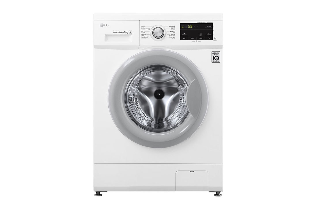 Máy giặt lồng ngang LG AI DD™ Inverter 9kg màu trắng FM1209N6W