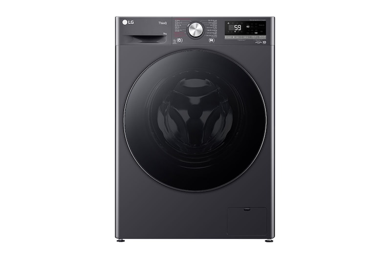 Máy giặt LG AI DD Inverter 9 kg FV1409S4M màu đen cửa trước
