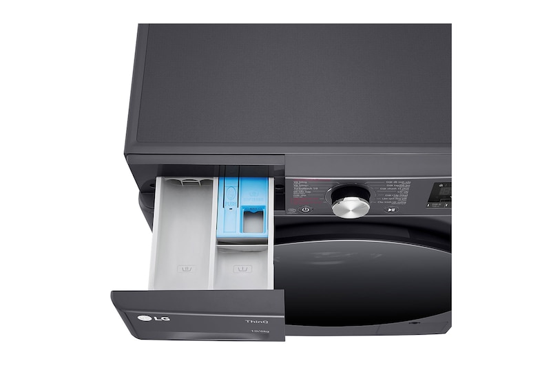 LG Máy giặt sấy lồng ngang LG AI DD™ Inverter 10kg màu đen FV1410D4M1, FV1410D4M1