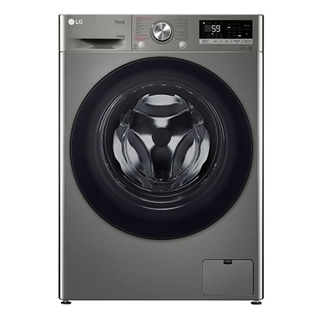 Máy giặt sấy lồng ngang LG AI DD Inverter 10kg màu xám FV1410D4P