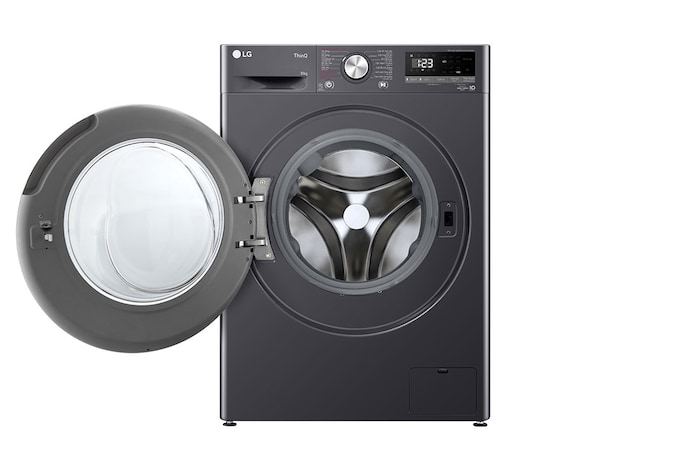LG Máy giặt lồng ngang LG AI DD™ Inverter 10kg màu đen FV1410S4M1, FV1410S4M1