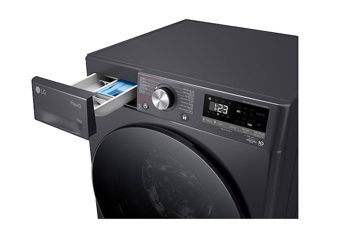 LG Máy giặt lồng ngang LG AI DD™ Inverter 10kg màu đen FV1410S4M1, FV1410S4M1