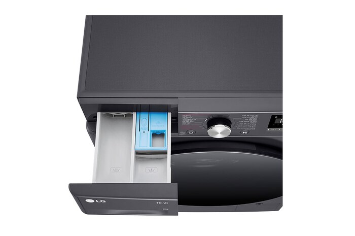 LG Máy giặt lồng ngang LG AI DD™ Inverter 10kg màu đen FV1410S4M1, FV1410S4M1