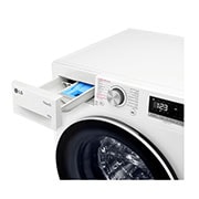 LG Máy giặt lồng ngang LG AI DD™ Inverter 10kg màu trắng FV1410S4W1, FV1410S4W1