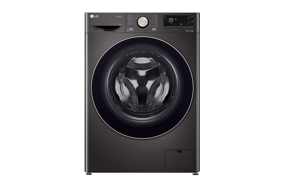 Máy giặt lồng ngang LG AI DD™ Inverter 12kg màu đen FV1412S3B
