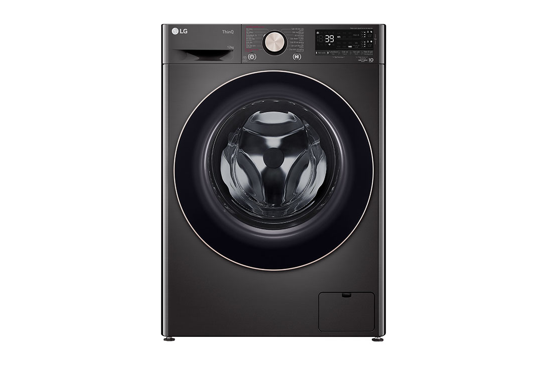 LG Máy giặt lồng ngang LG AI DD™ Inverter 12kg màu đen FV1412S3BA, FV1412S3BA