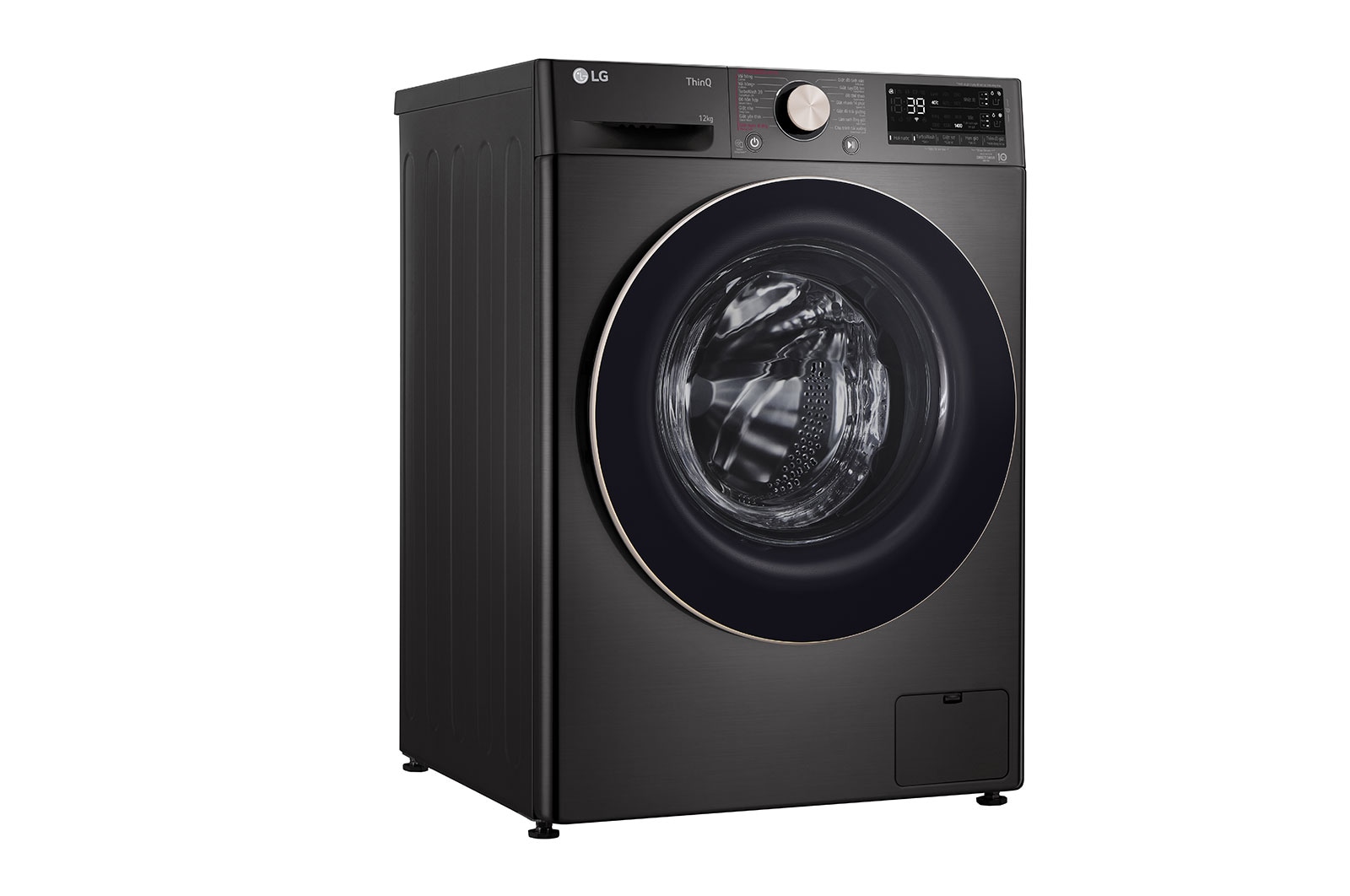 LG Máy giặt lồng ngang LG AI DD™ Inverter 12kg màu đen FV1412S3BA, FV1412S3BA