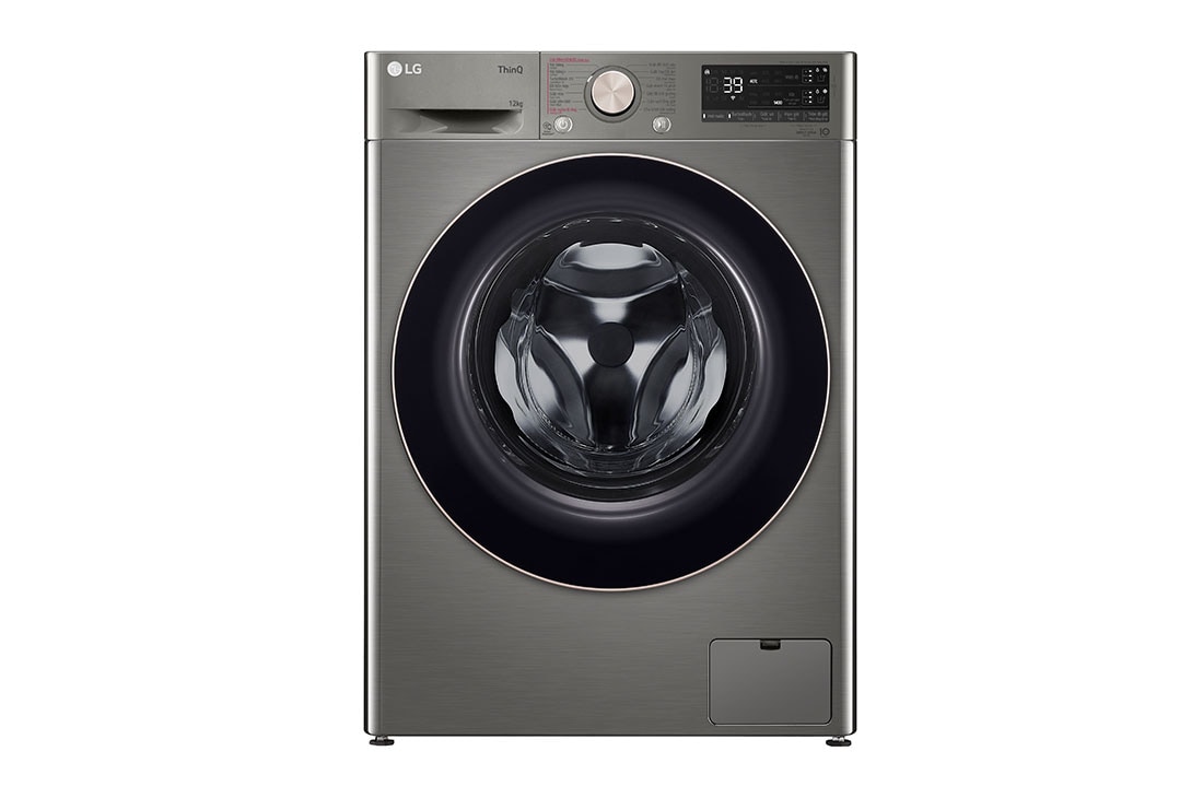 Máy giặt lồng ngang LG AI DD™ Inverter 12kg màu xám FV1412S3PA