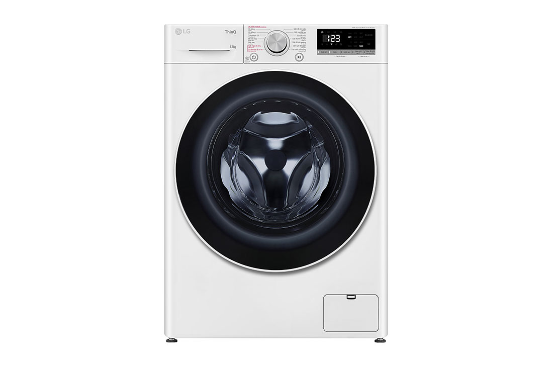 LG Máy giặt lồng ngang LG AI DD<sup>TM</sup> Inverter 12kg màu trắng FV1412S4W, FV1412S4W