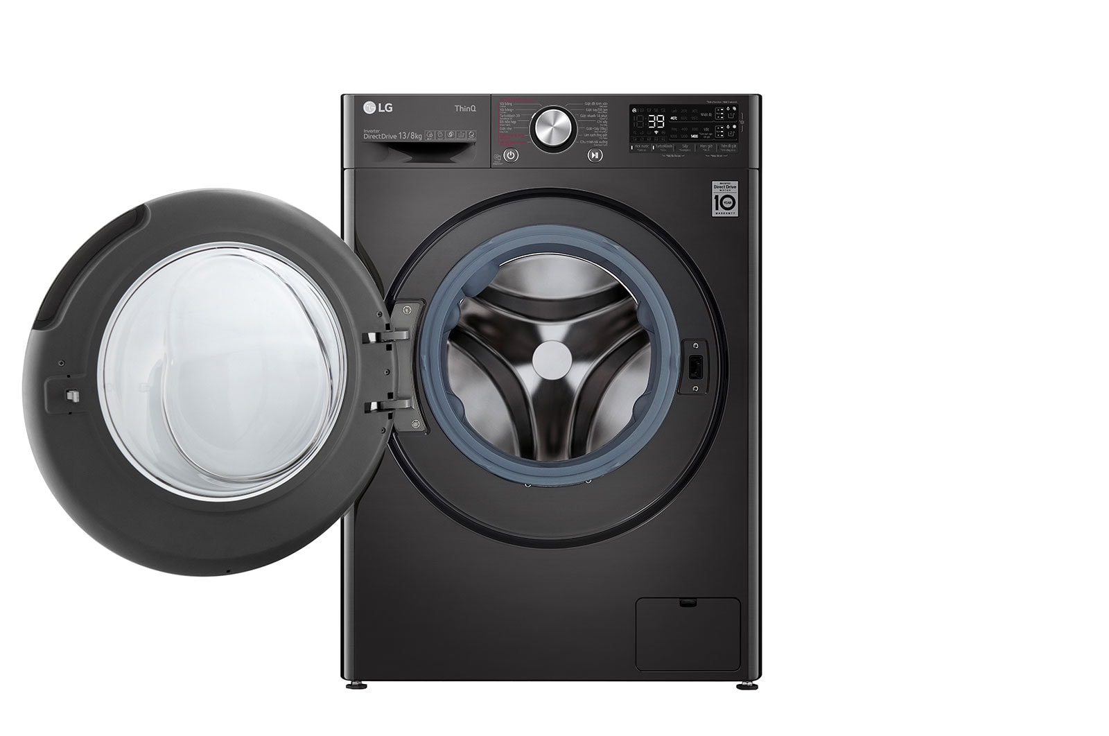 LG Máy giặt sấy lồng ngang LG AI DD™ Inverter 13kg màu đen FV1413H3BA, FV1413H3BA